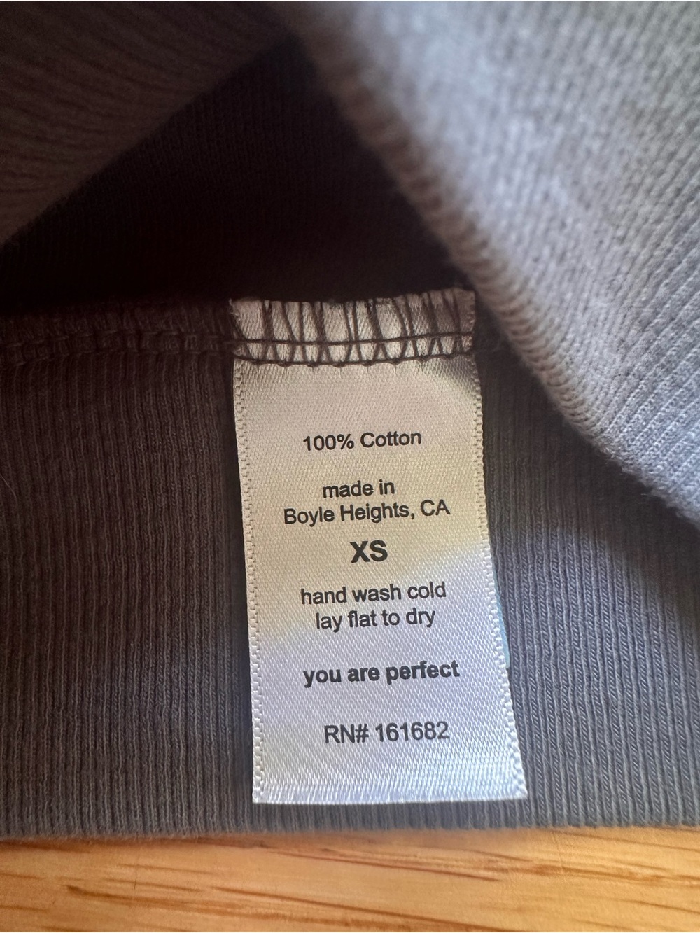 perfectwhitetee Ziggy Charcoal Crewneck Sweatshirt - Picture 3 of 3